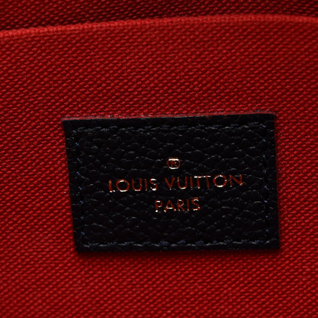Louis Vuitton Empreinte Pochette Felicie Chain Wallet Marine Rouge