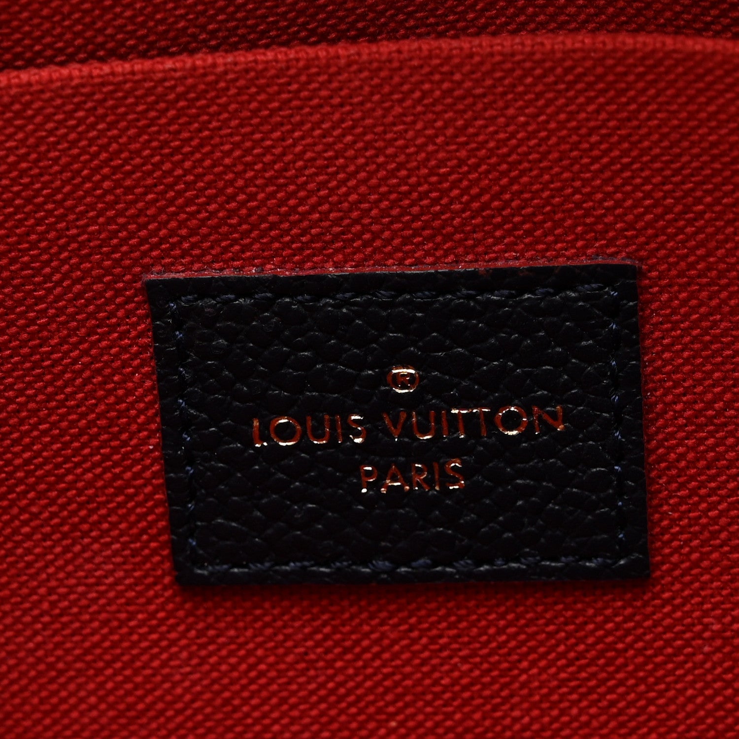 Louis Vuitton Empreinte Pochette Felicie Chain Wallet Marine Rouge