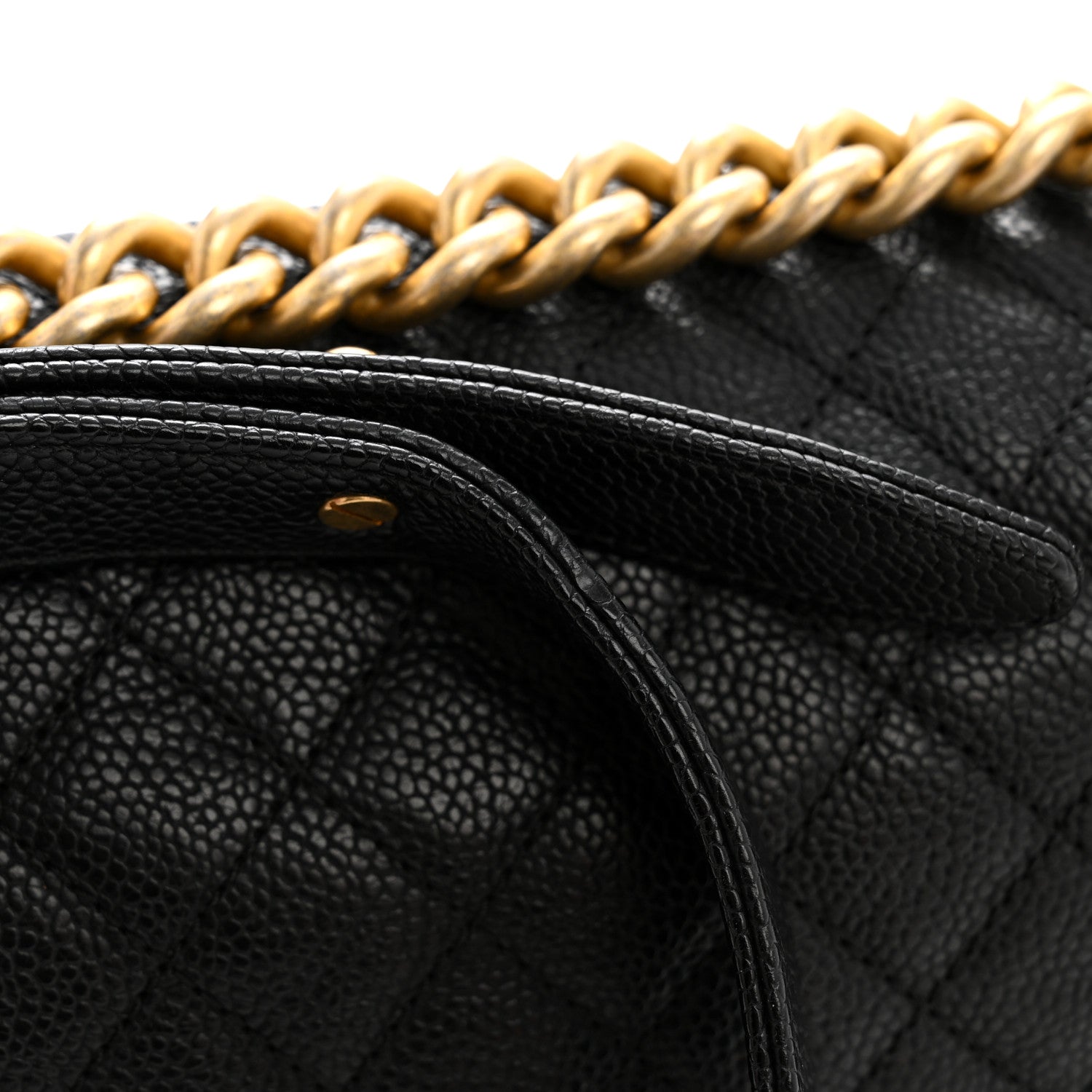 Chanel Caviar Quilted Medium Boy Flap Black