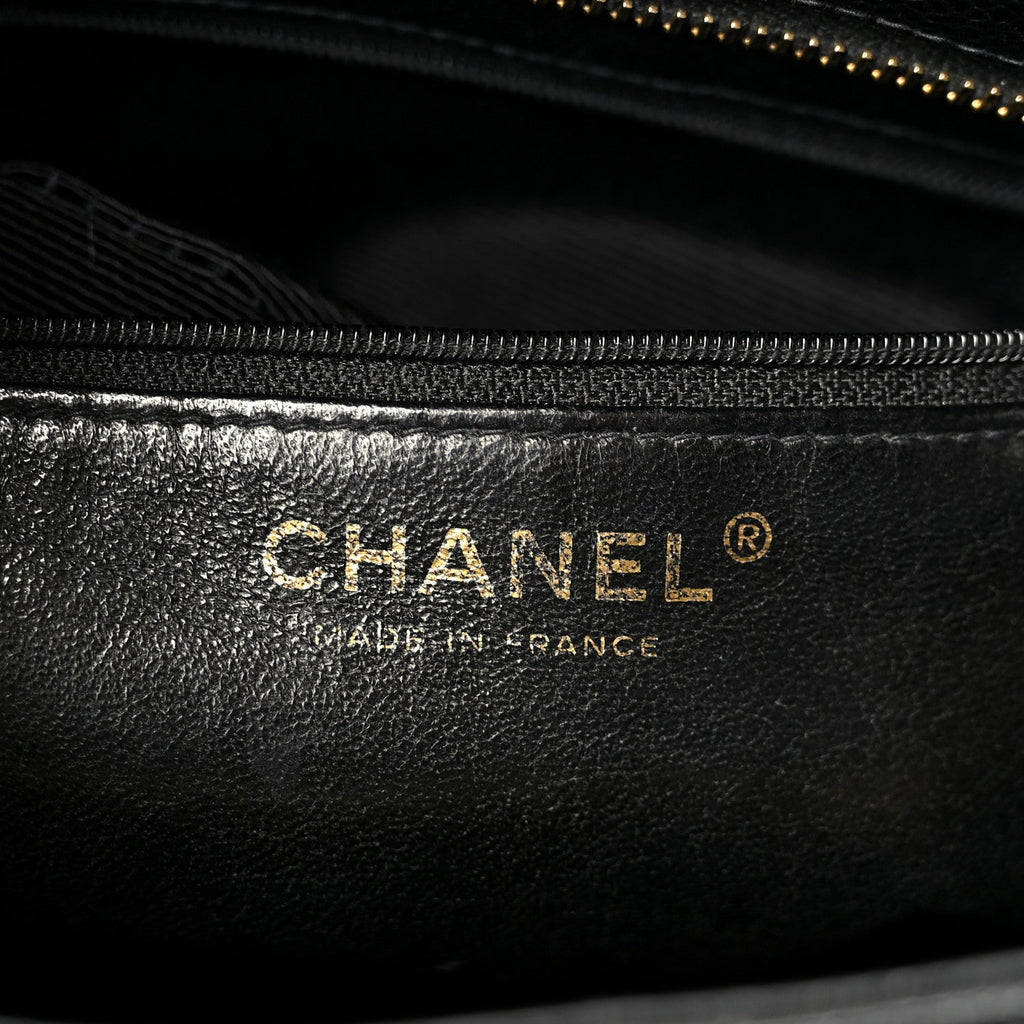 Chanel Caviar Quilted Medallion Tote Black