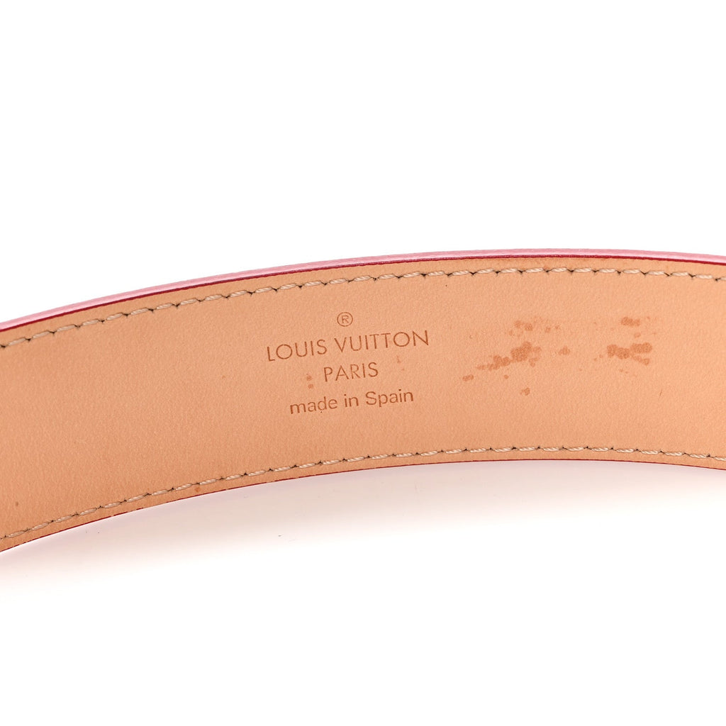 Louis Vuitton Vernis Ceinture 30mm Belt 90 36 Rouge