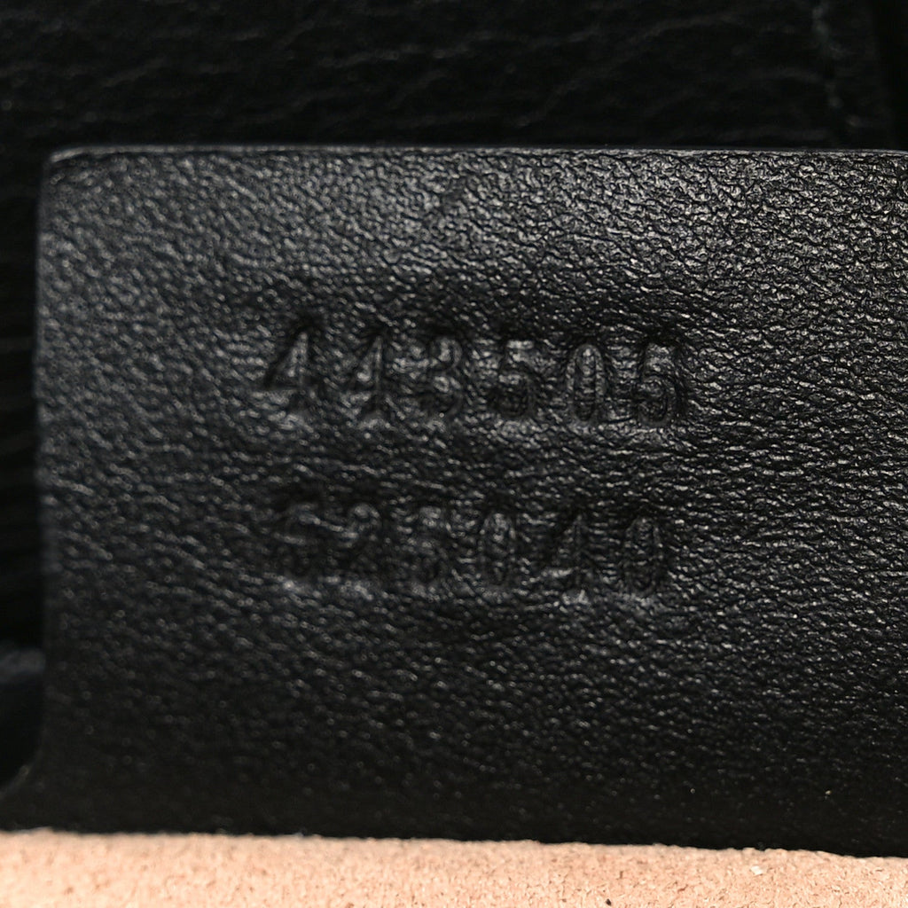 Gucci Calfskin Matelasse Studded Medium GG Marmont Tote Black