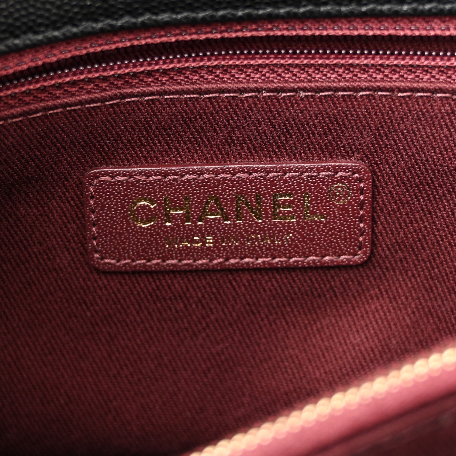 Chanel Caviar Quilted Small Coco Handle Flap Black