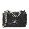 Chanel Lambskin Quilted Medium Chanel 19 Flap Black