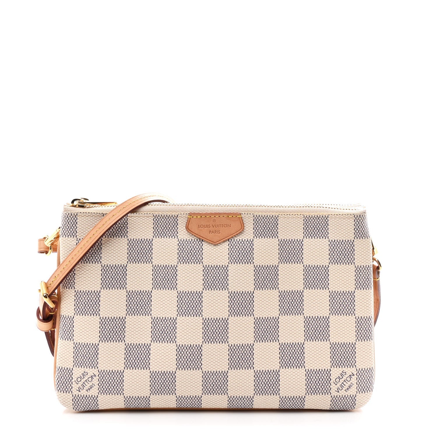 Louis Vuitton Damier Azur Double Zip Pochette