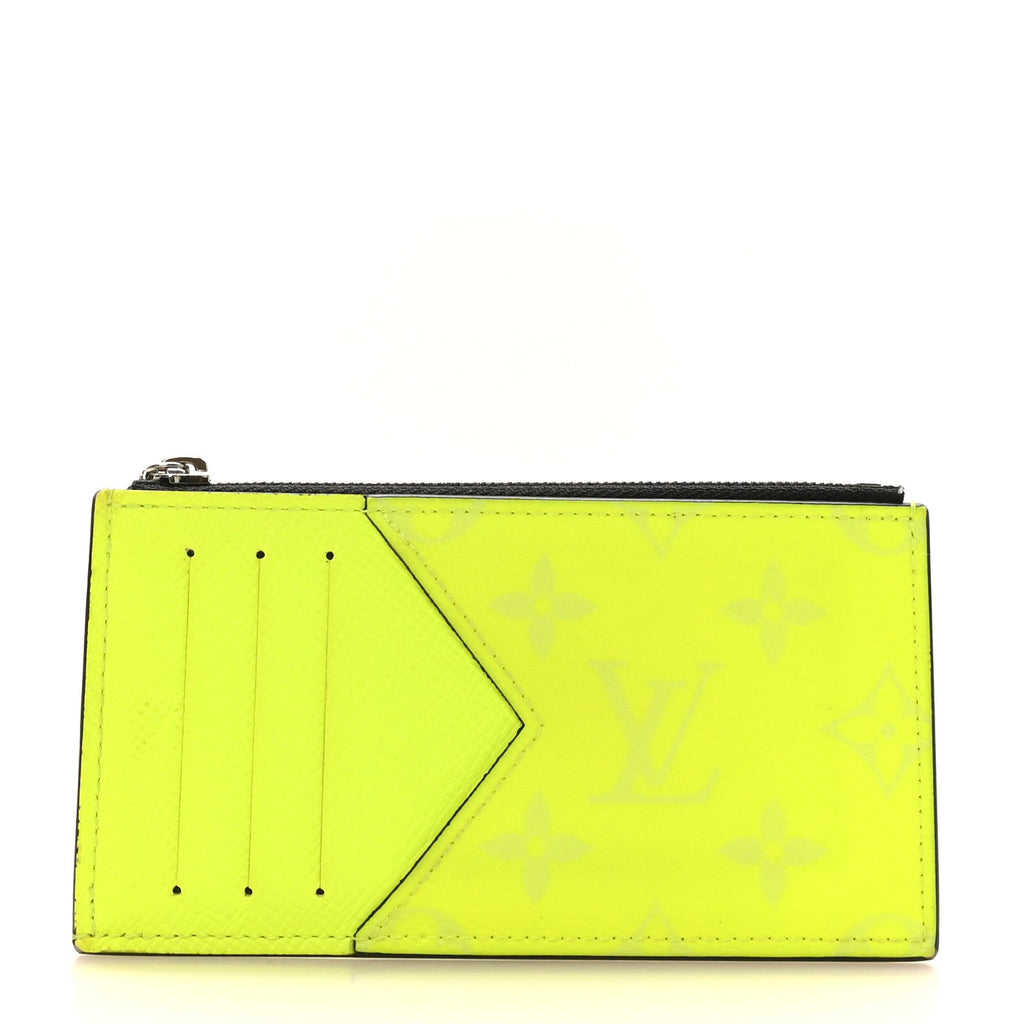 Louis Vuitton Taigarama Coin Card Holder Yellow
