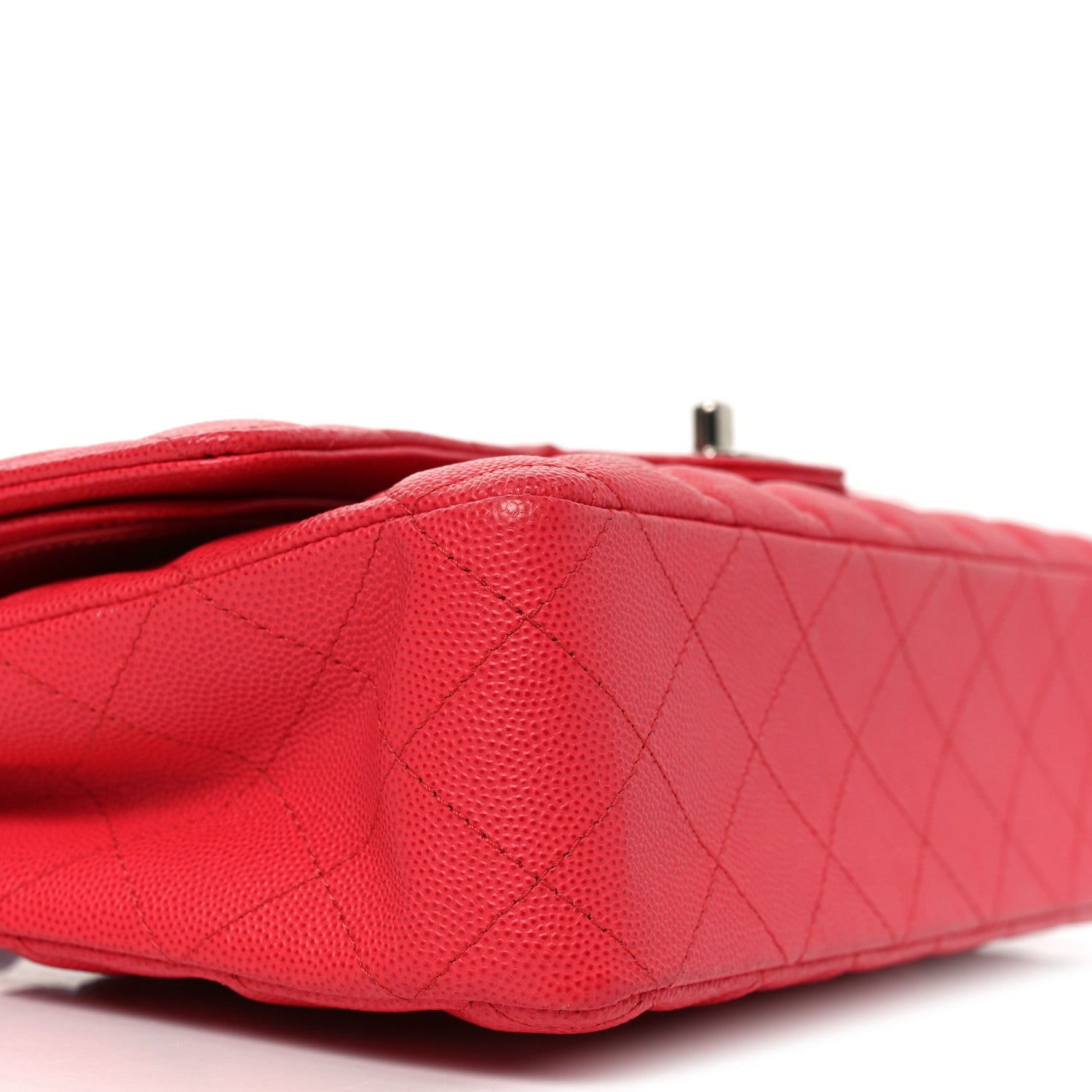 Chanel Caviar Quilted Medium Double Flap Dark Pink