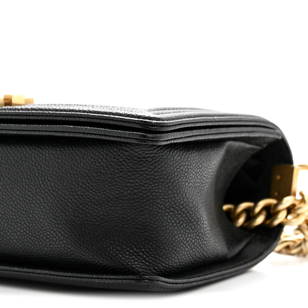 Chanel Caviar Quilted Medium Boy Flap Black