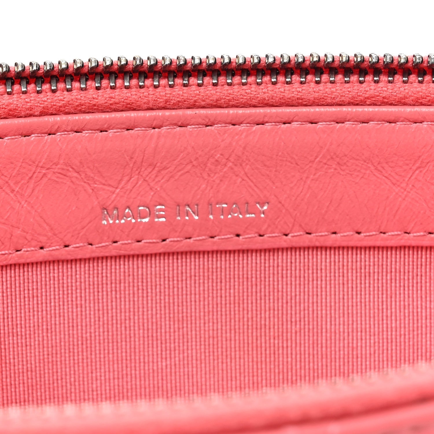 Chanel Aged Calfskin Quilted Small Gabrielle Clutch With Chain Pink