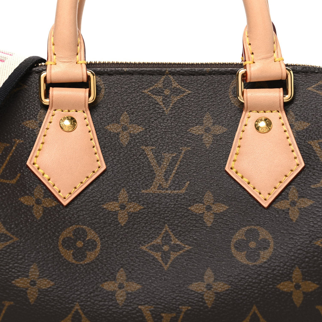 Louis Vuitton Monogram Speedy Bandouliere 20 Black