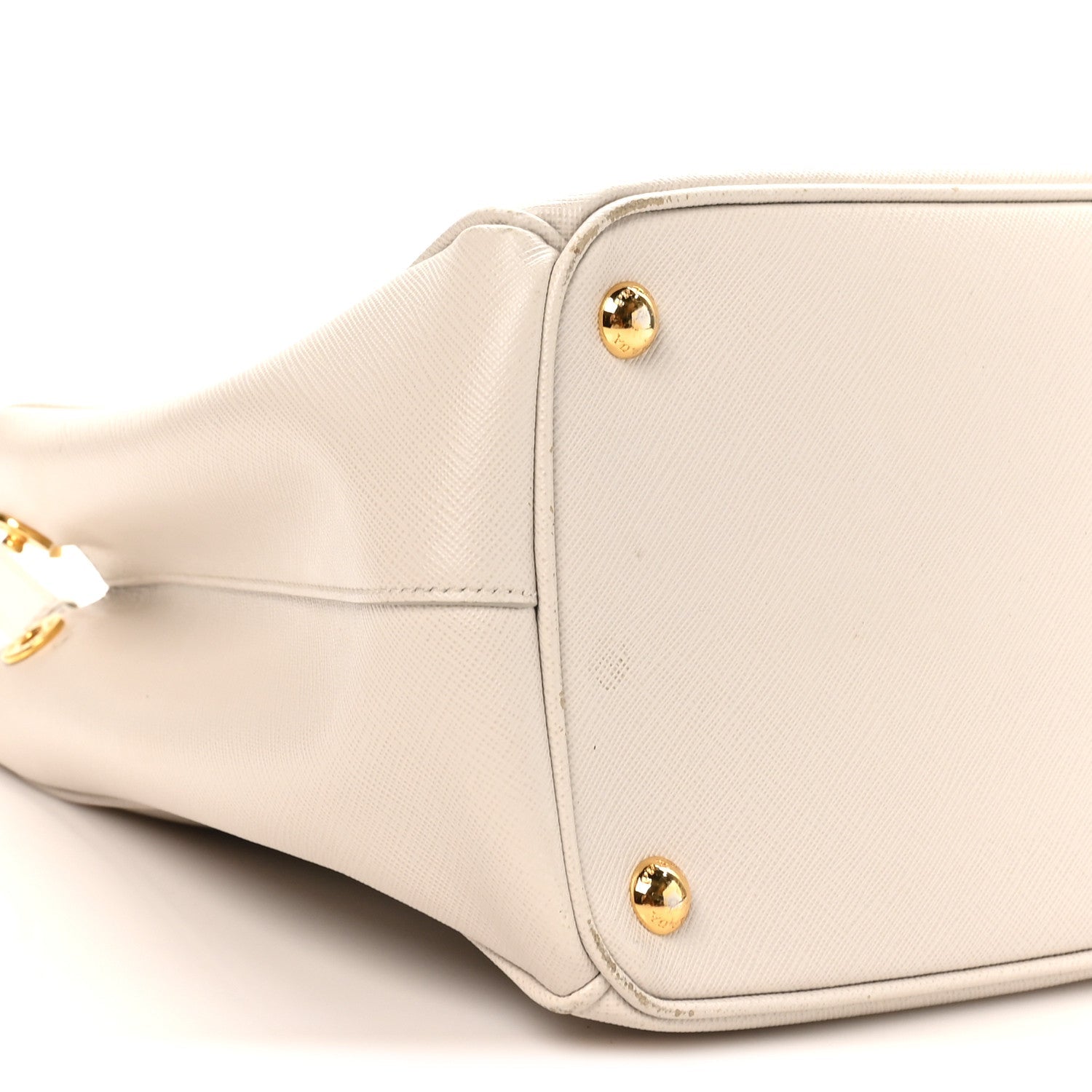 Prada Saffiano Lux Medium Galleria Double Zip Tote Talco