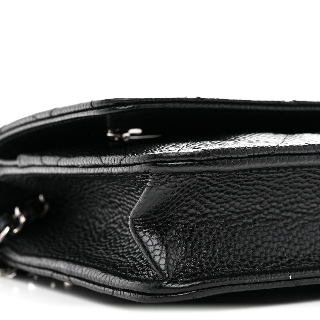 Chanel Caviar Quilted Wallet on Chain WOC Black