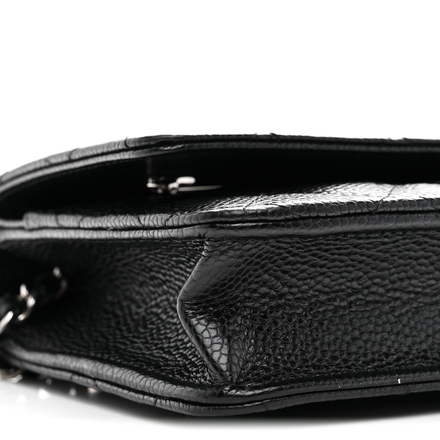 Chanel Caviar Quilted Wallet on Chain WOC Black