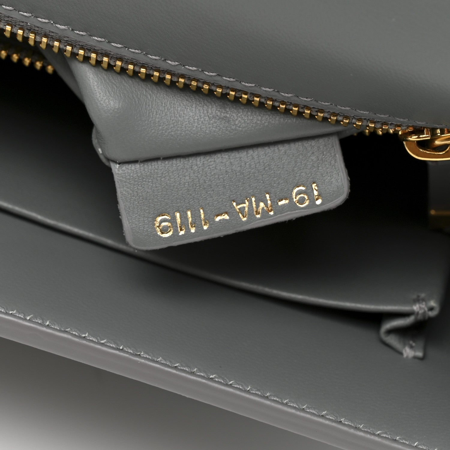 Christian Dior Box Calfskin 30 Montaigne Flap Bag Gray