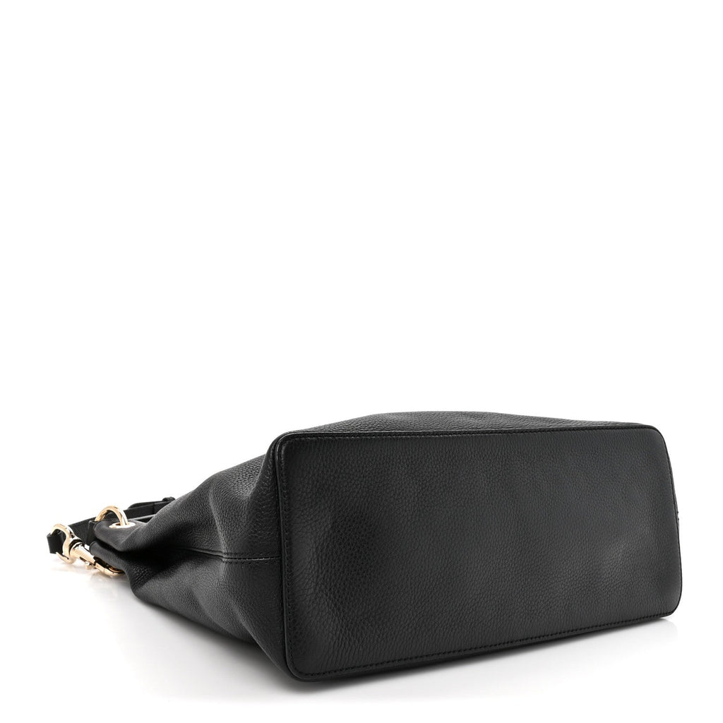 Gucci Pebbled Calfskin Large Soho Hobo Black