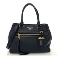 Prada Vitello Phenix Shopping Satchel Baltico