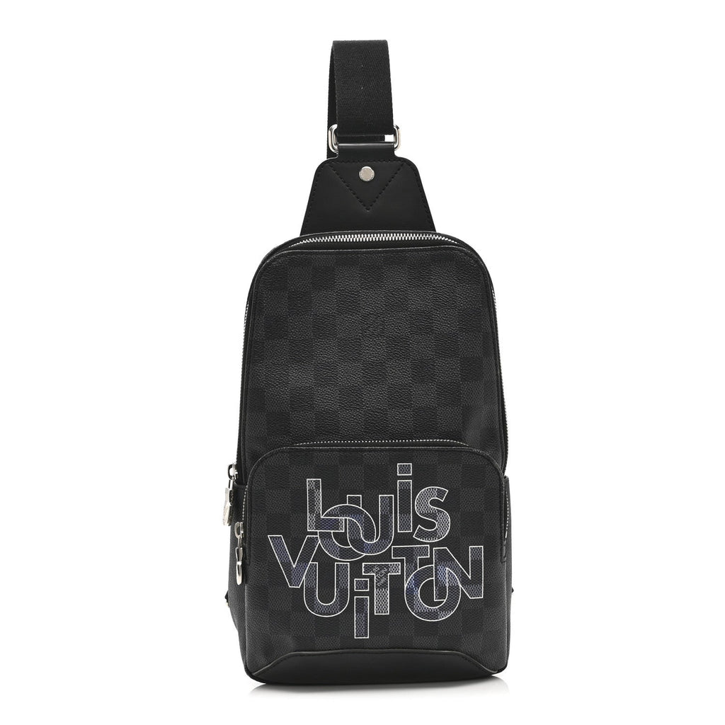 Louis Vuitton Damier Graphite Logo Avenue Sling Backpack