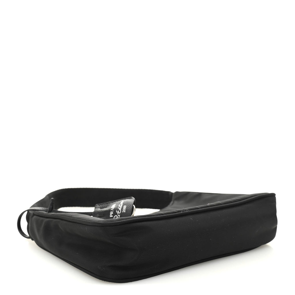 Prada Tessuto Nylon Mini Re-Edition 2000 Bag Black