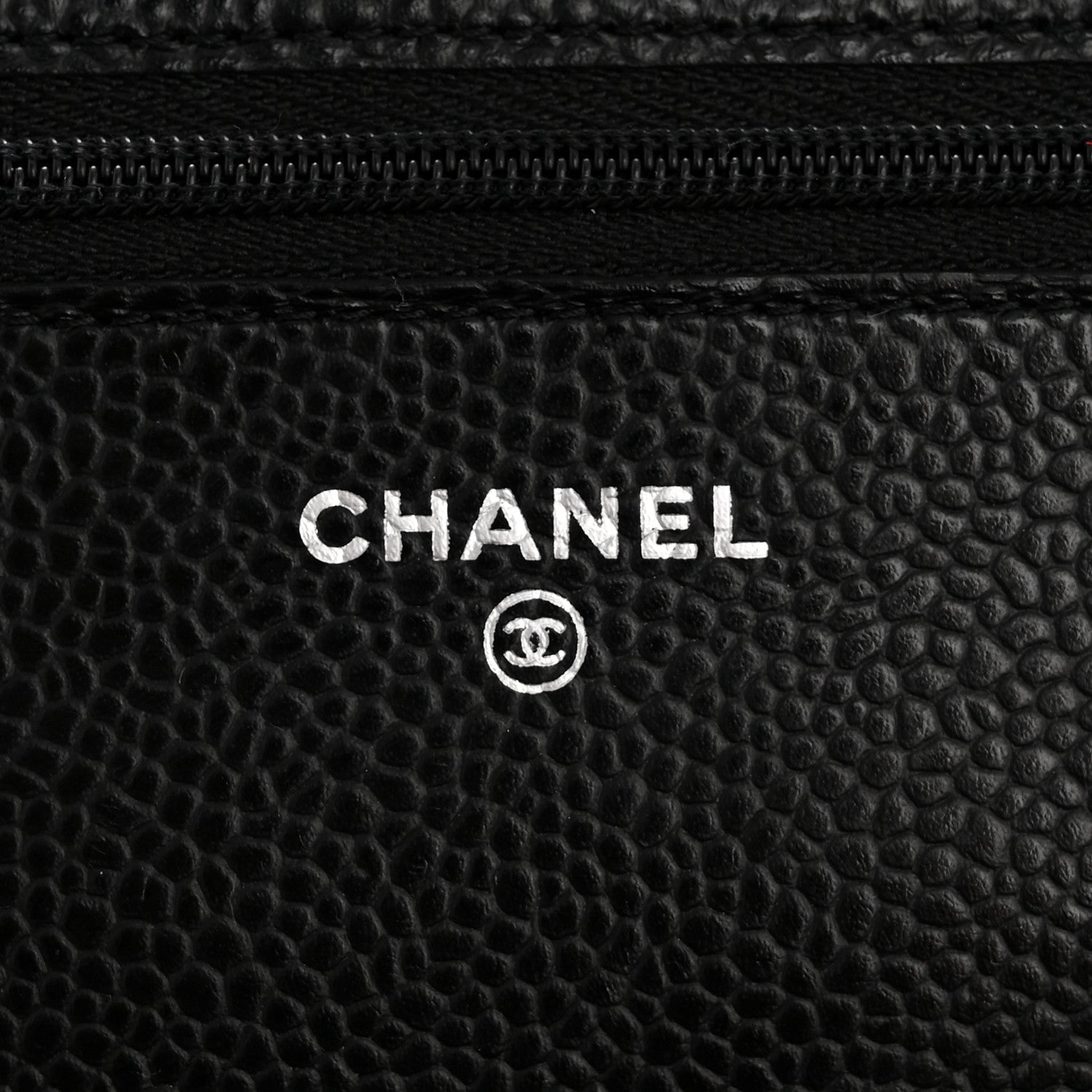 Chanel Caviar Quilted Wallet on Chain WOC Black