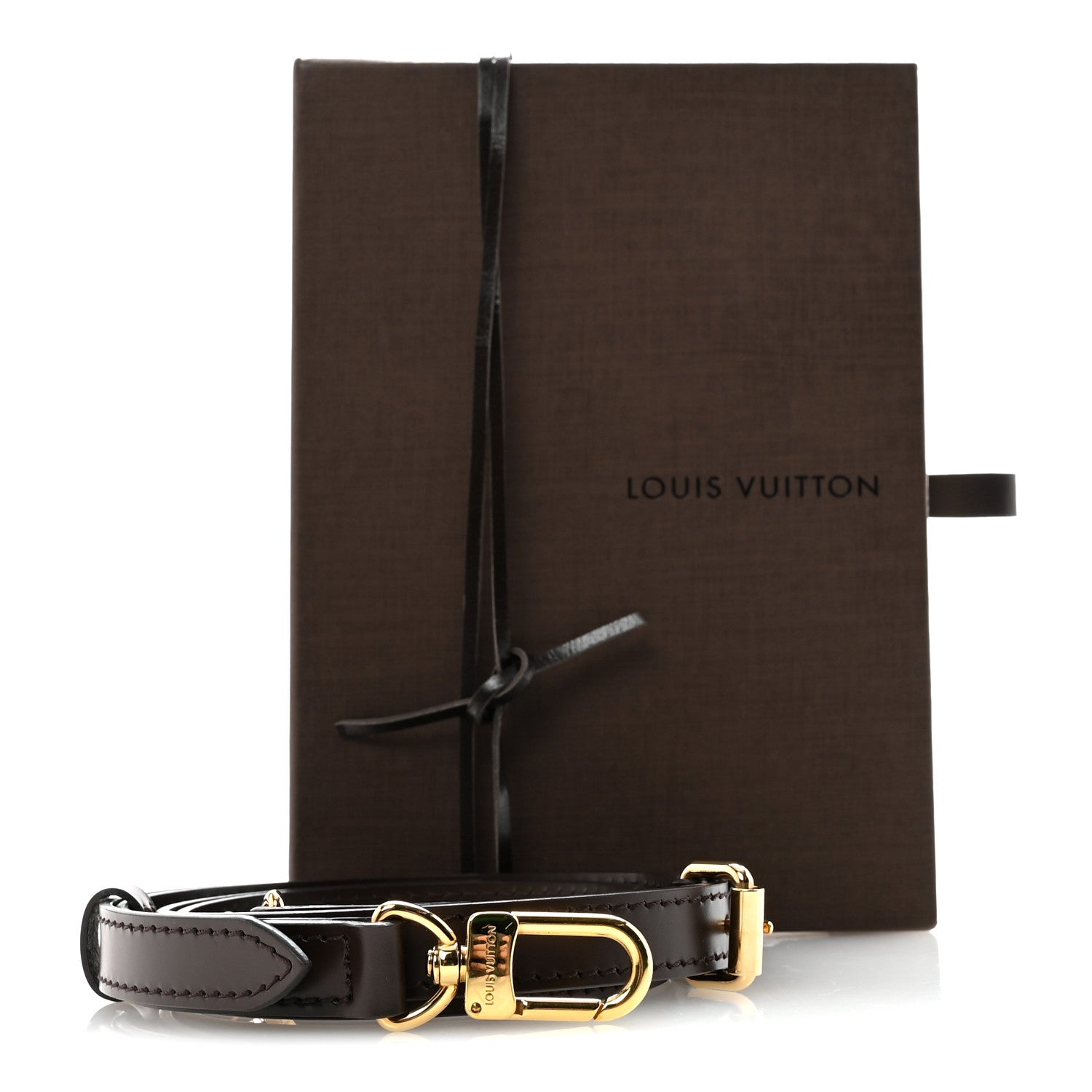 Louis Vuitton Calfskin 16mm Adjustable Shoulder Strap Ebene