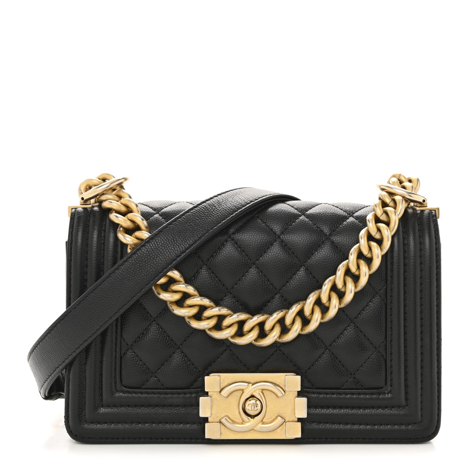Chanel Caviar Quilted Small Boy Flap Black