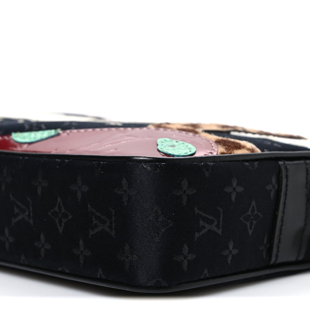 Louis Vuitton Satin Mini Monogram Conte De Fees Pochette Black