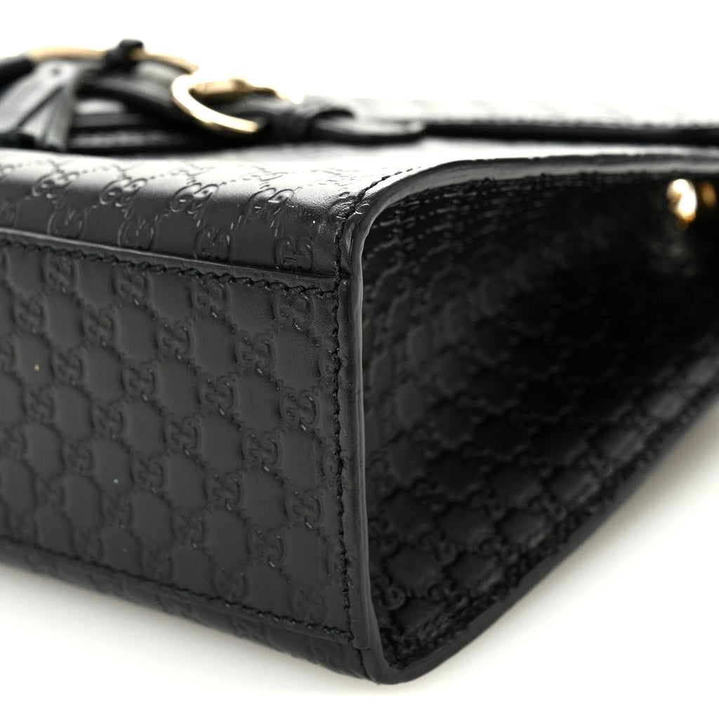 Gucci Microguccissima Medium Emily Chain Shoulder Bag Black