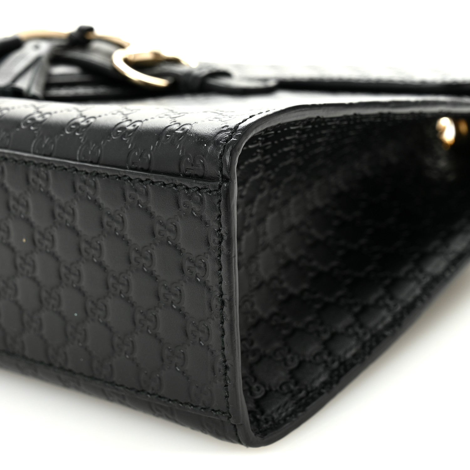 Gucci Microguccissima Medium Emily Chain Shoulder Bag Black