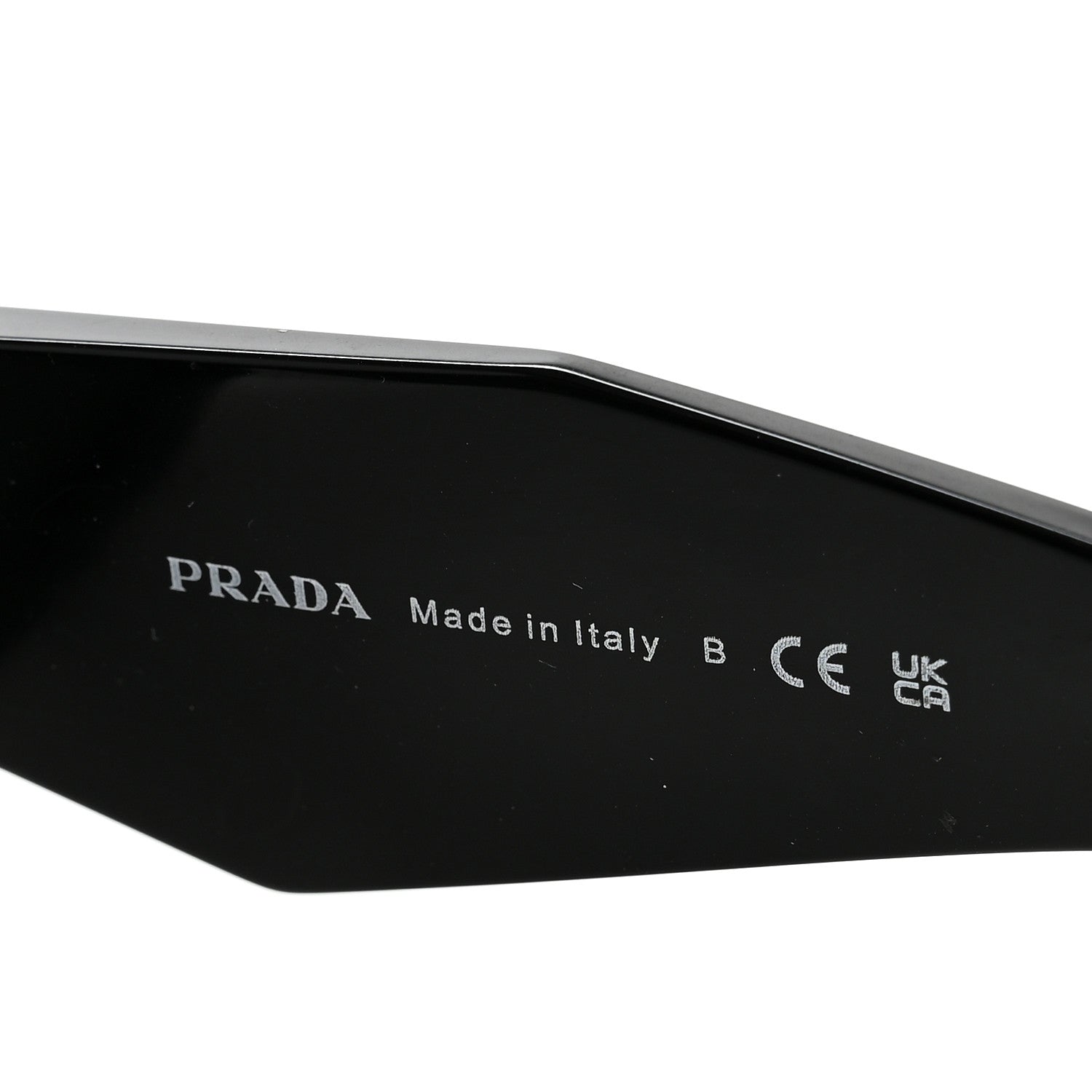 Prada Acetate Symbole Sunglasses SPR 17W Black