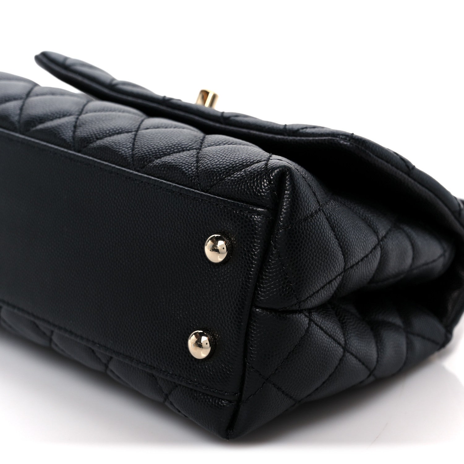 Chanel Caviar Quilted Mini Coco Handle Flap Black