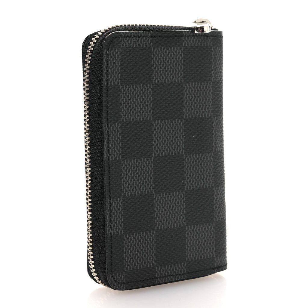 Louis Vuitton Damier Graphite Zippy Coin Purse Vertical