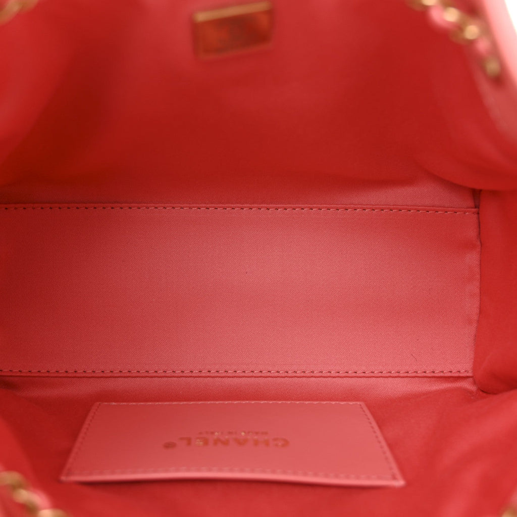 Chanel Suede Quilted Mini Chanel 25 Handbag Pink