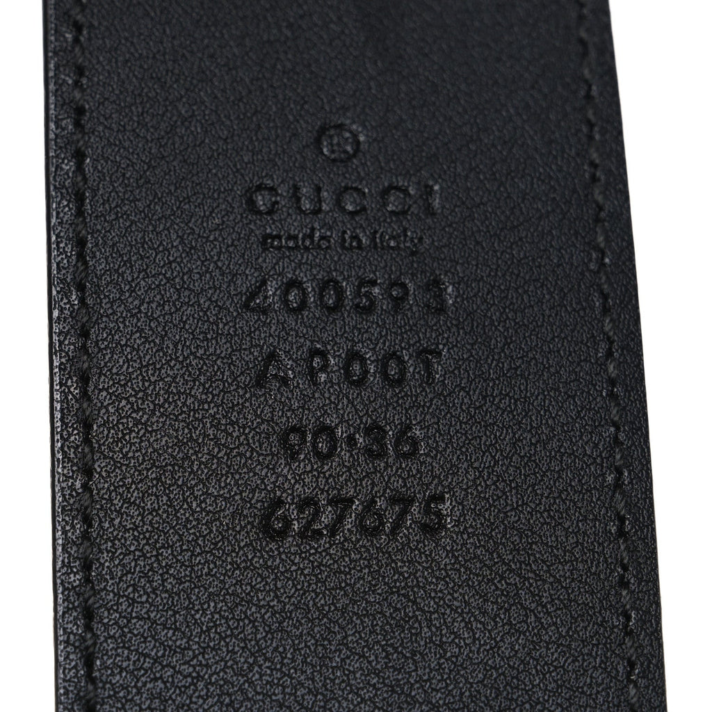 Gucci Calfskin Double G 40mm Belt 90 36 Black