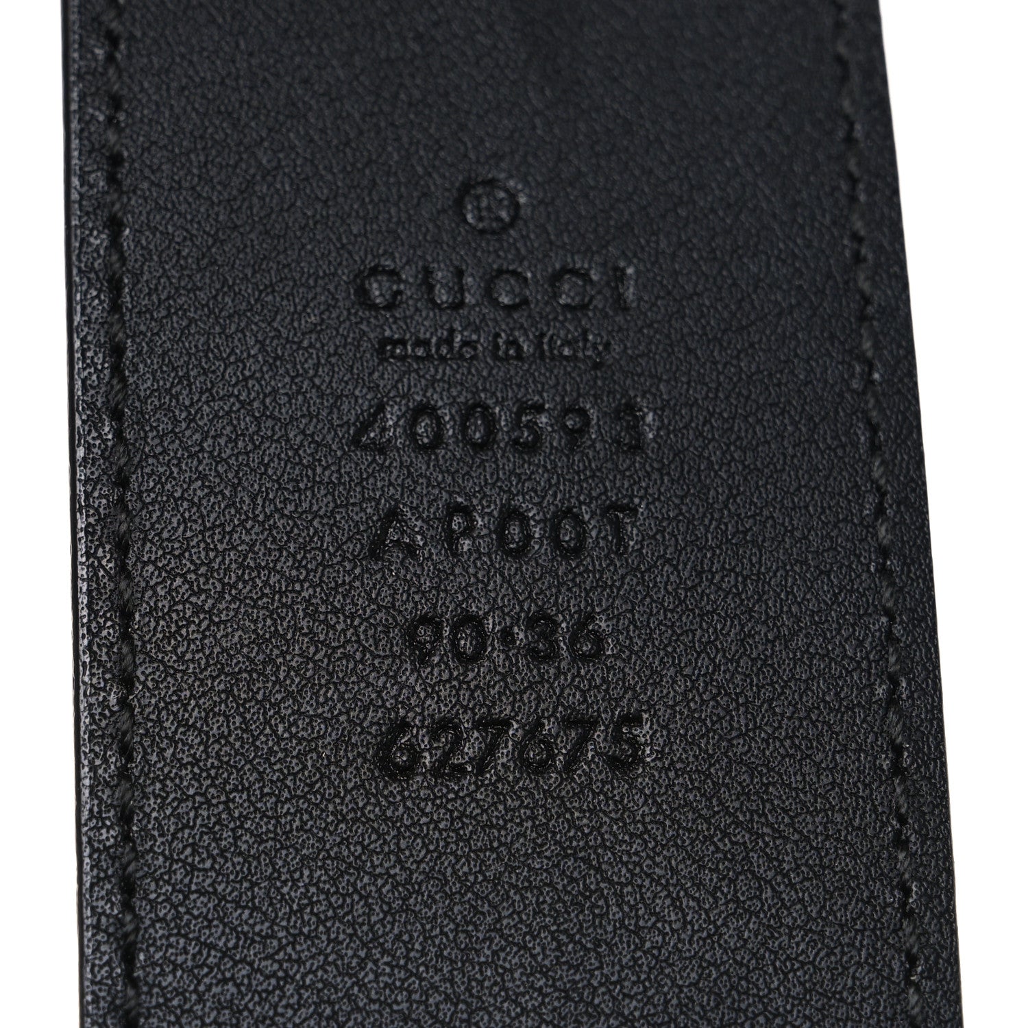 Gucci Calfskin Double G 40mm Belt 90 36 Black