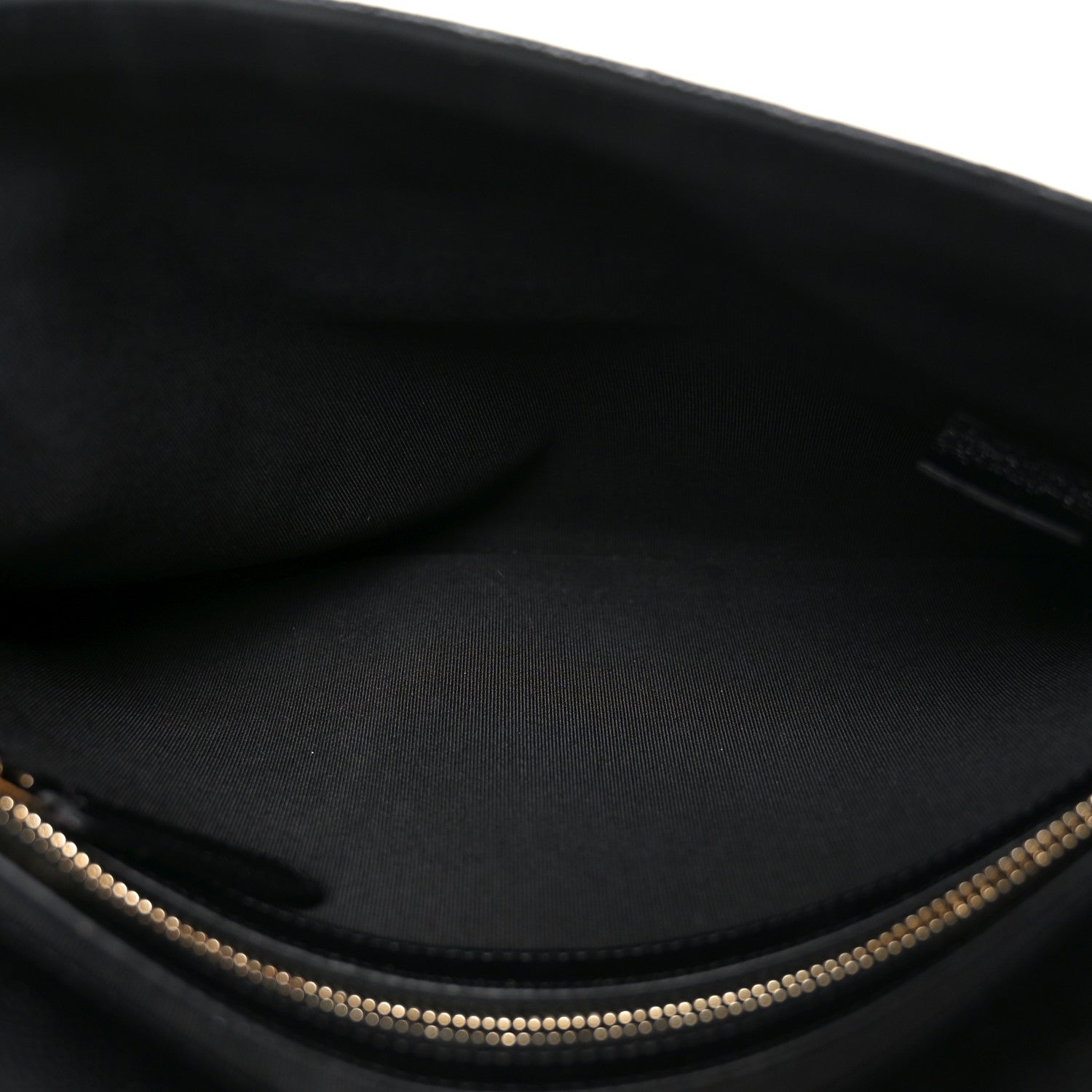 Caviar Quilted Medium Golden Class Pouch Black