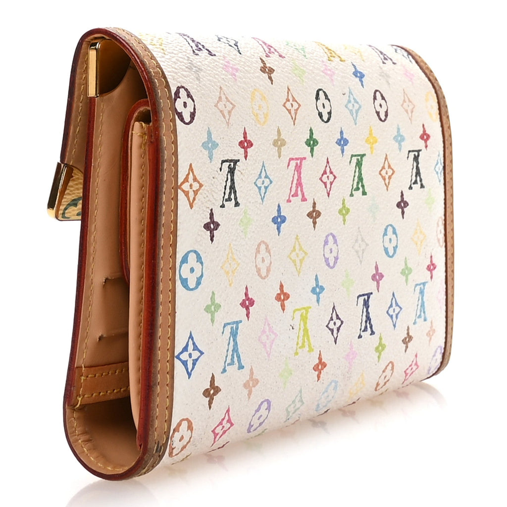 Louis Vuitton Monogram Multicolor Porte Tresor International Wallet White