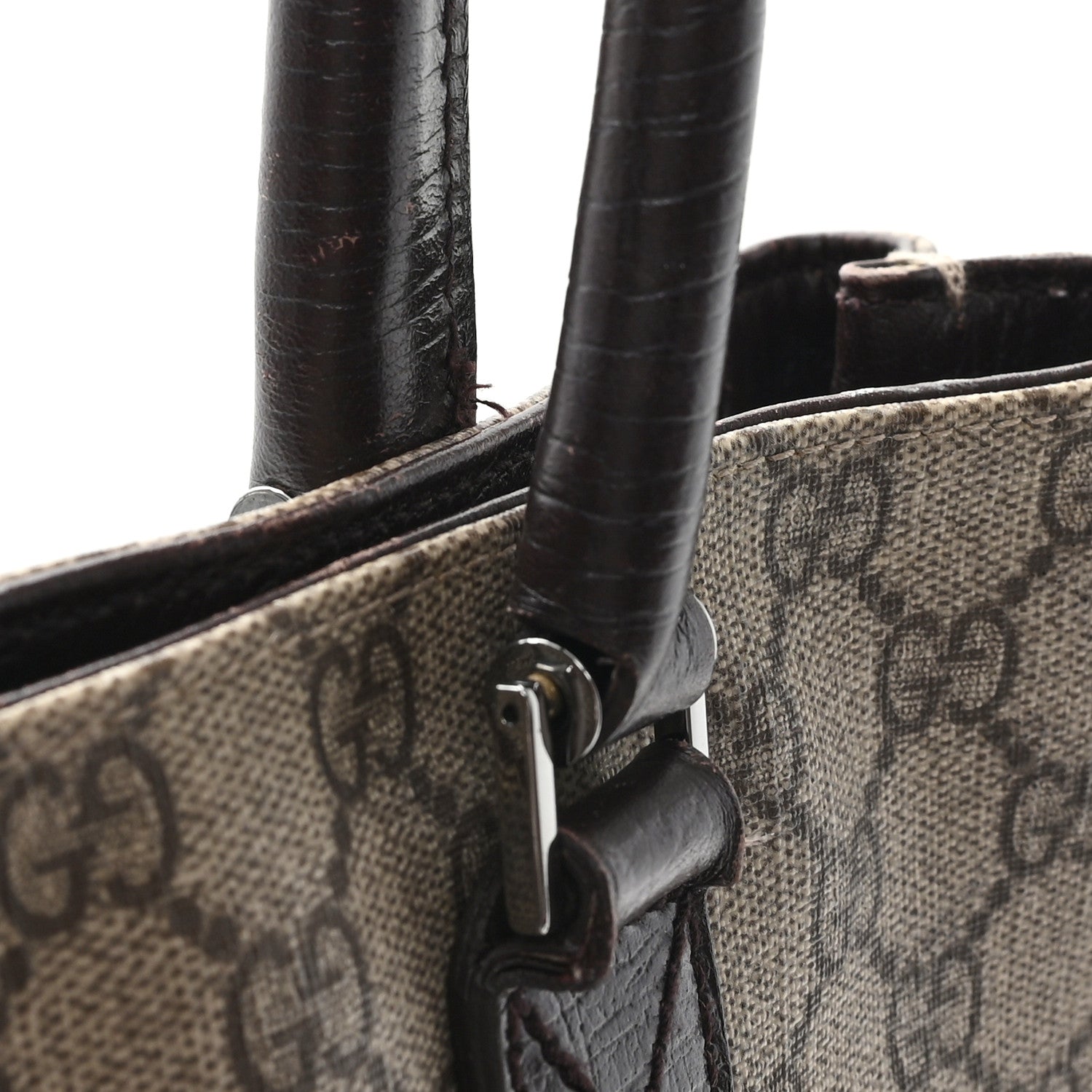 Gucci GG Plus Monogram Small Vertical Tote Dark Brown