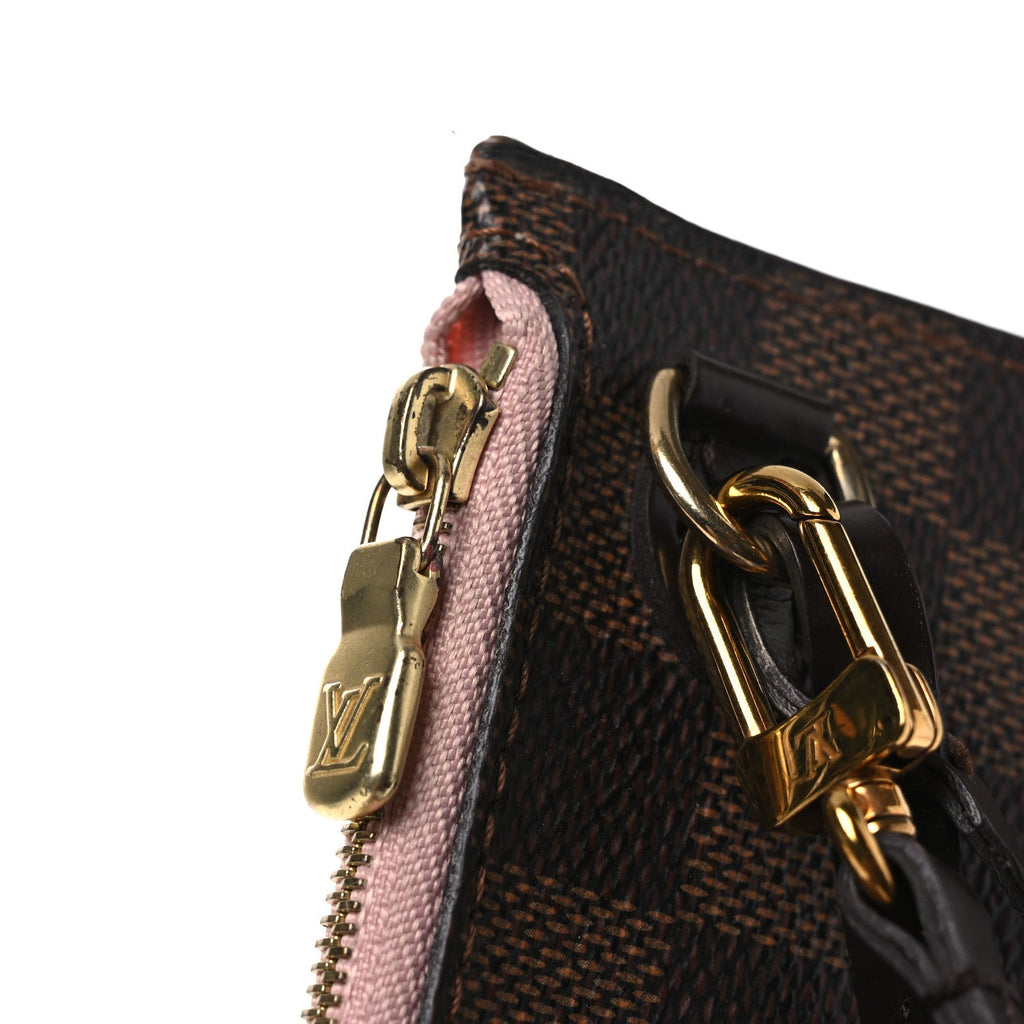 Louis Vuitton Damier Ebene Neverfull MM GM Pochette Rose Ballerine