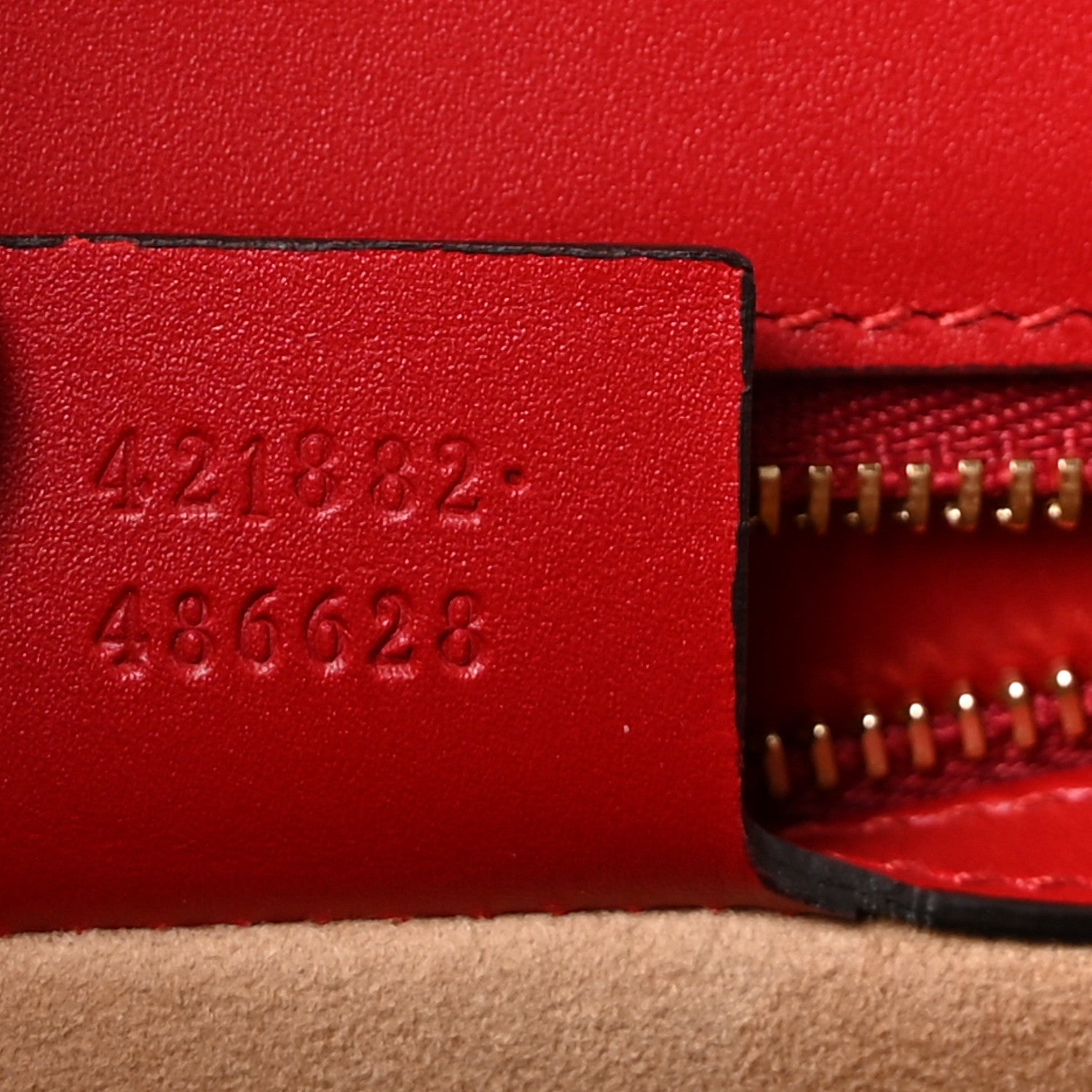 Gucci Calfskin Small Sylvie Shoulder Bag Hibiscus Red