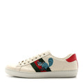 Gucci X FREYA HARTAS Calfskin Miro Soft Web Mythical Creature Embroidered Mens Ace Sneakers 9.5 New Mystic White