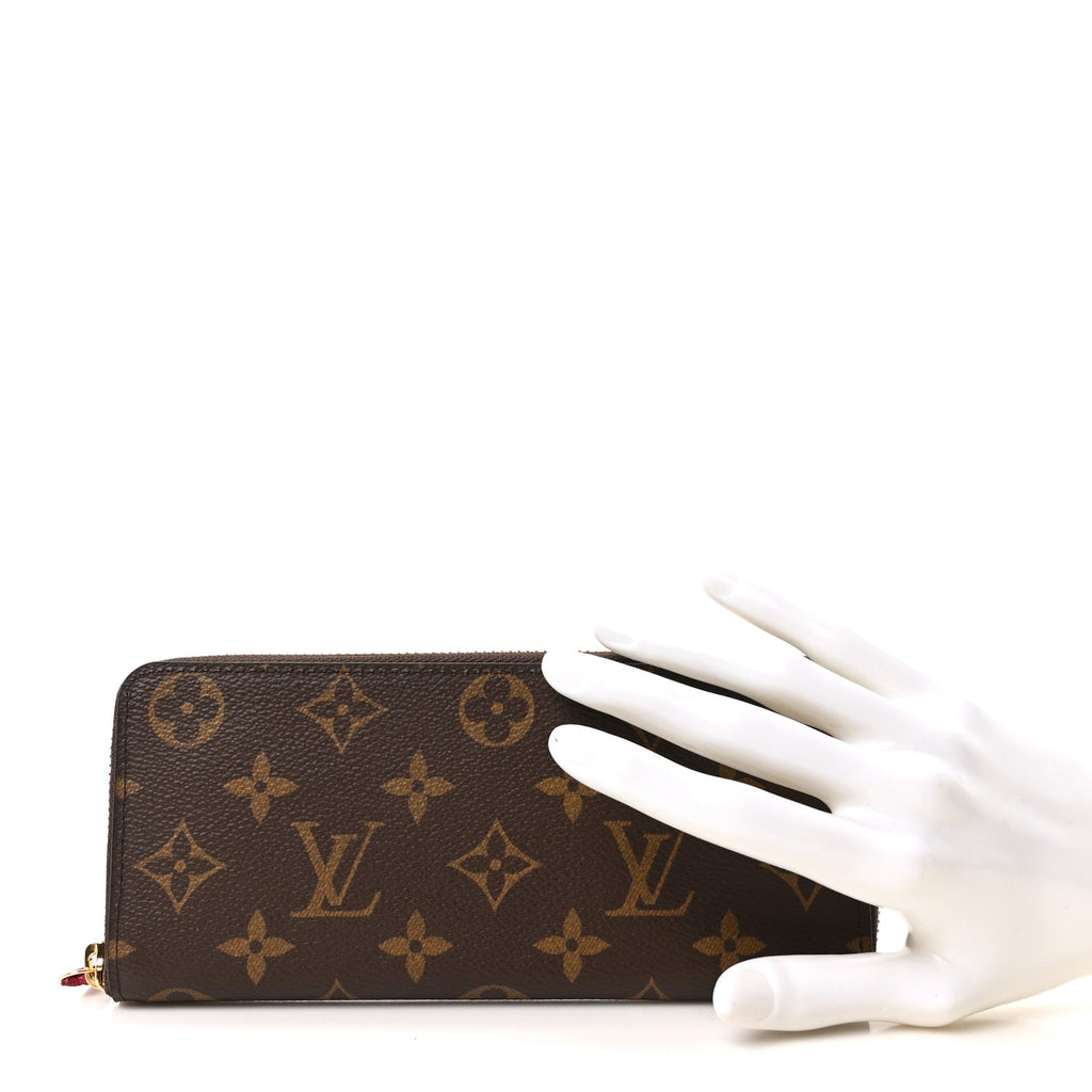 Louis Vuitton Monogram Clemence Wallet Fuchsia