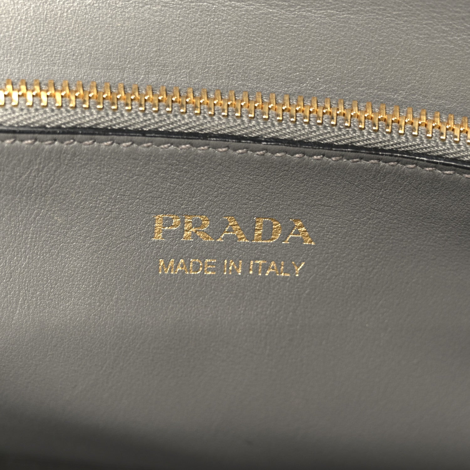 Prada Saffiano Cuir Calfskin Medium Monochrome Top Handle Tote Ardesia
