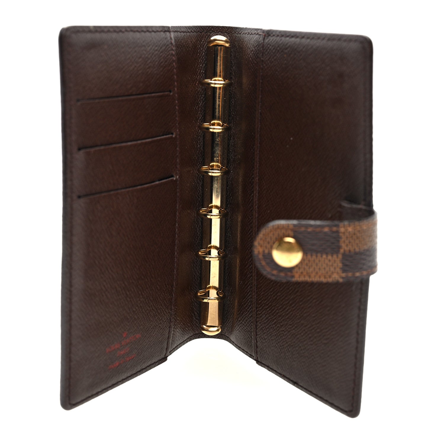 Louis Vuitton Damier Ebene Small Ring Agenda Cover