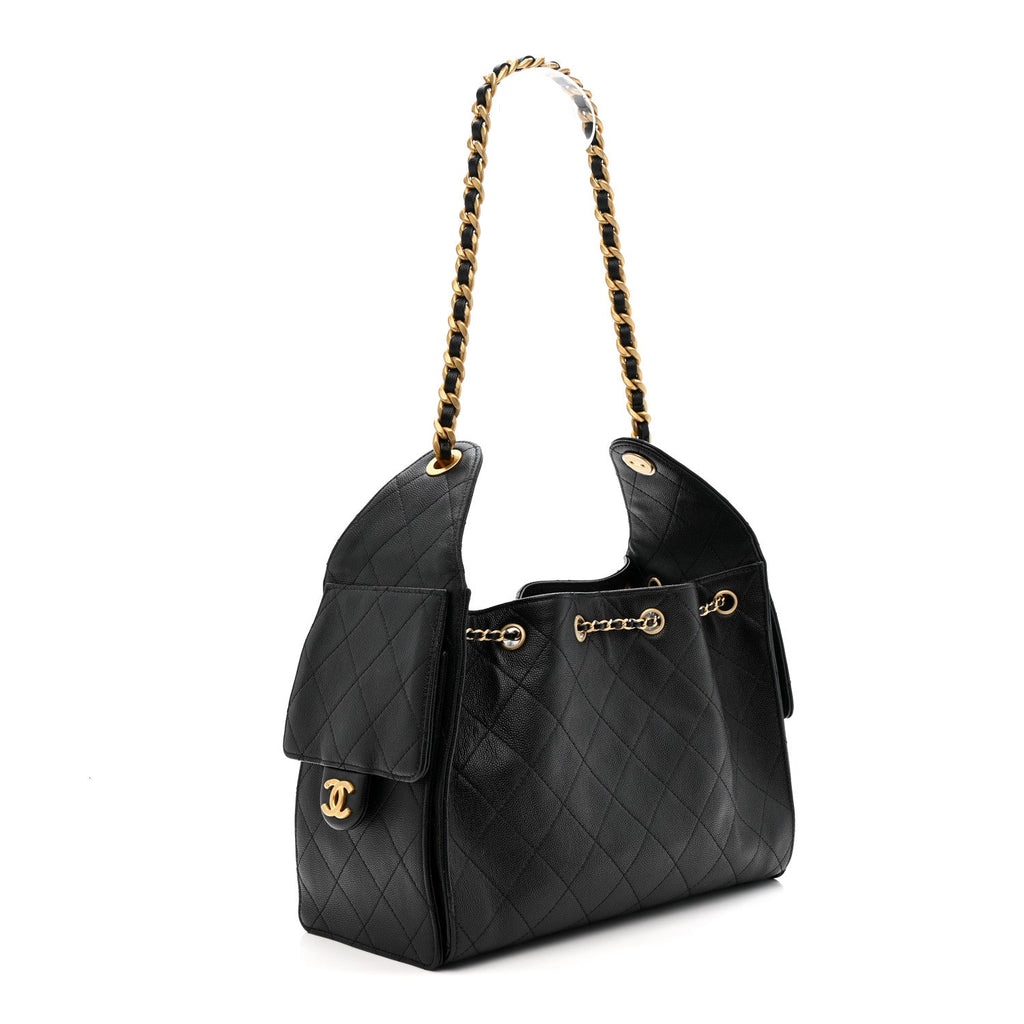 Chanel Caviar Quilted Small Chanel 25 Handbag Black