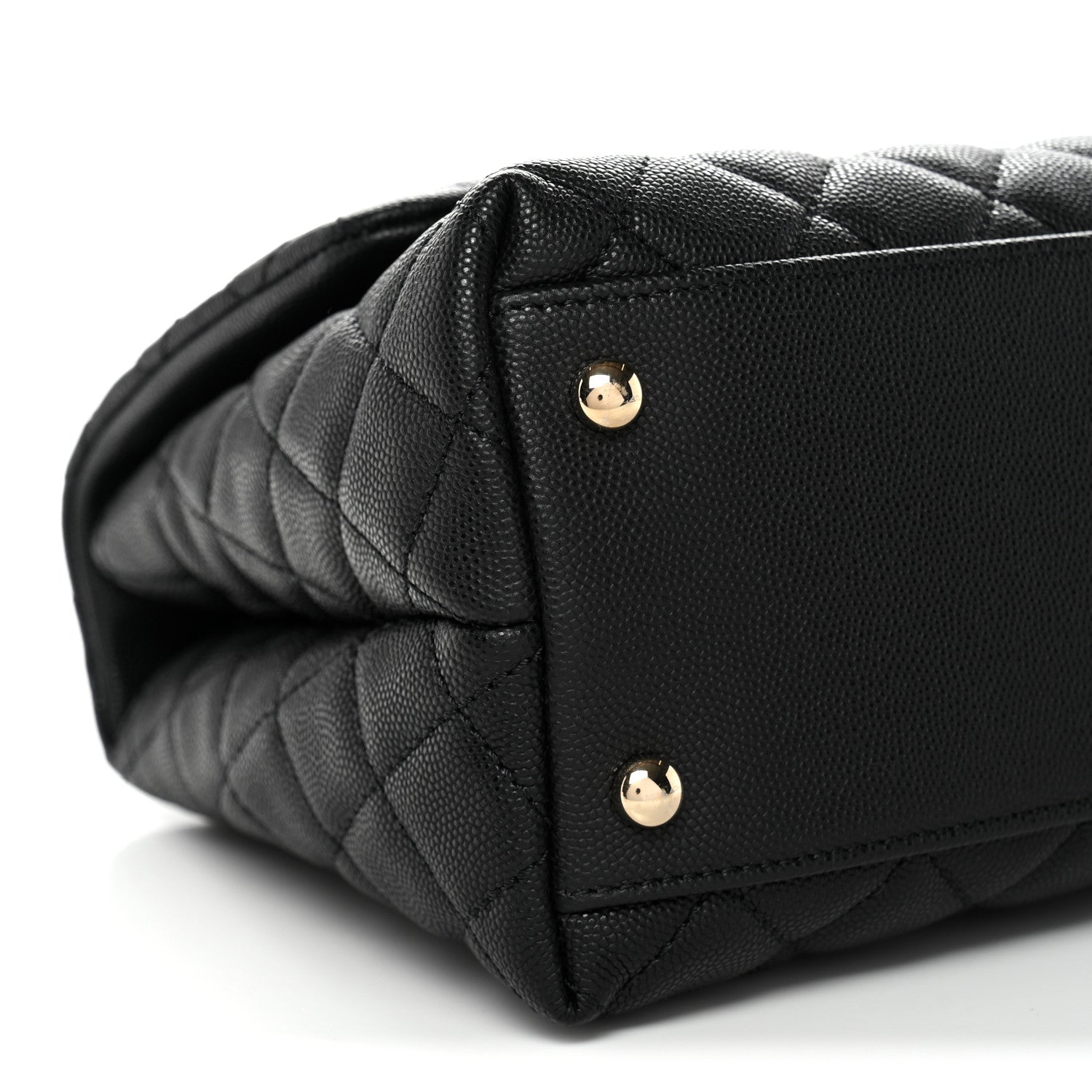 Chanel Caviar Quilted Small Coco Handle Flap Black