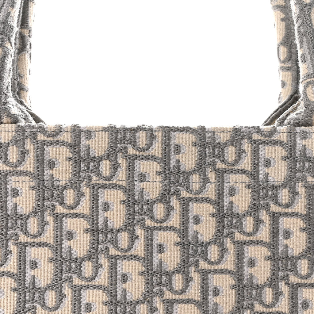 Christian Dior Oblique Large Book Tote Grey