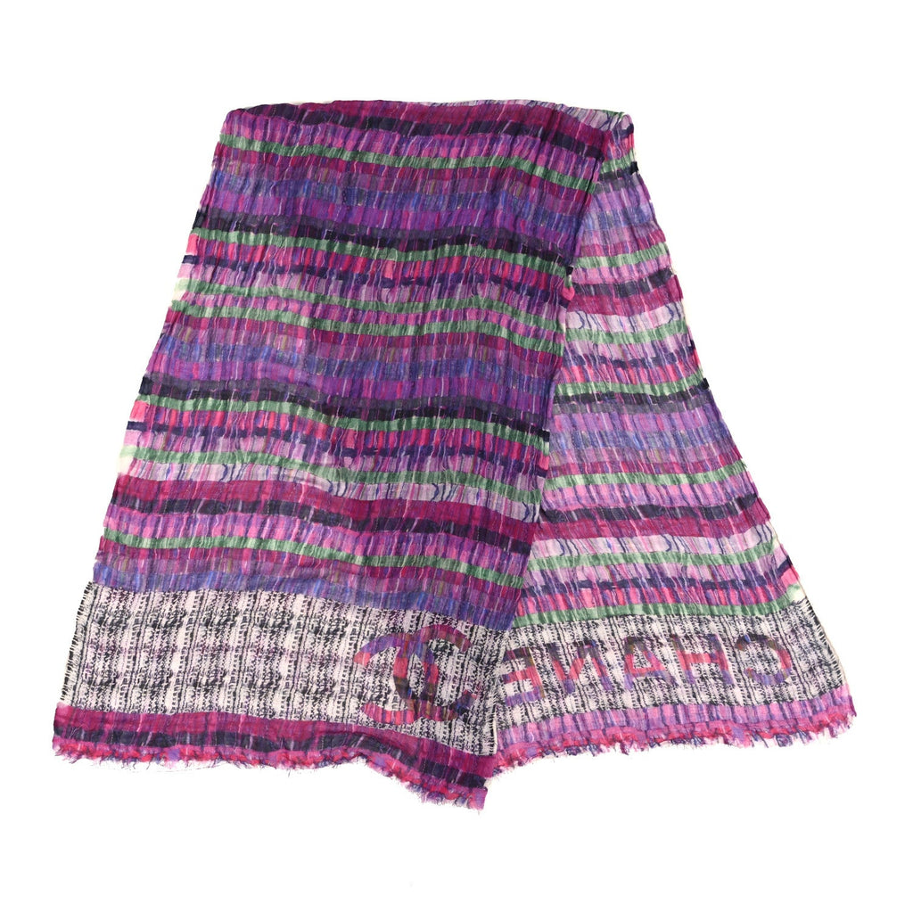Cashmere Silk CC Scarf Shawl Multicolor
