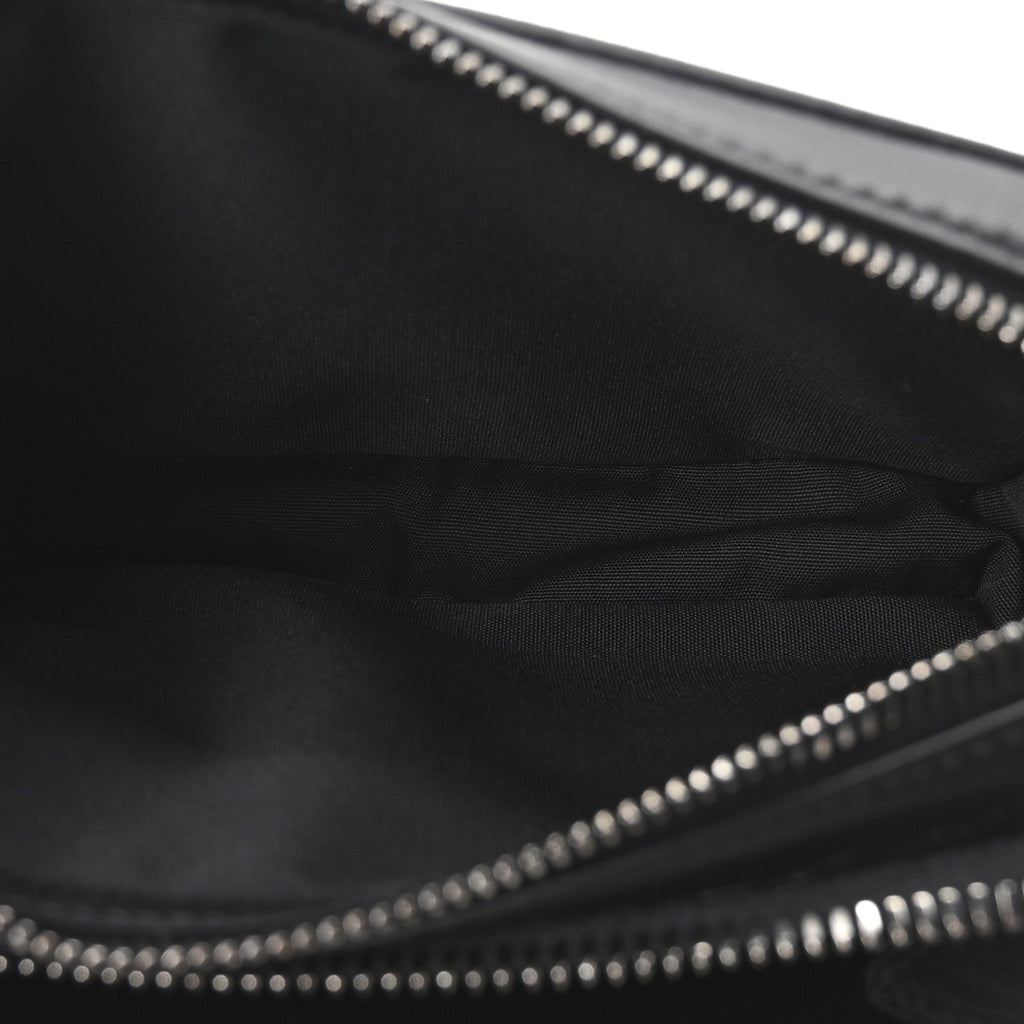 Christian Dior Coated Canvas CD Diamond Messenger Pouch Black