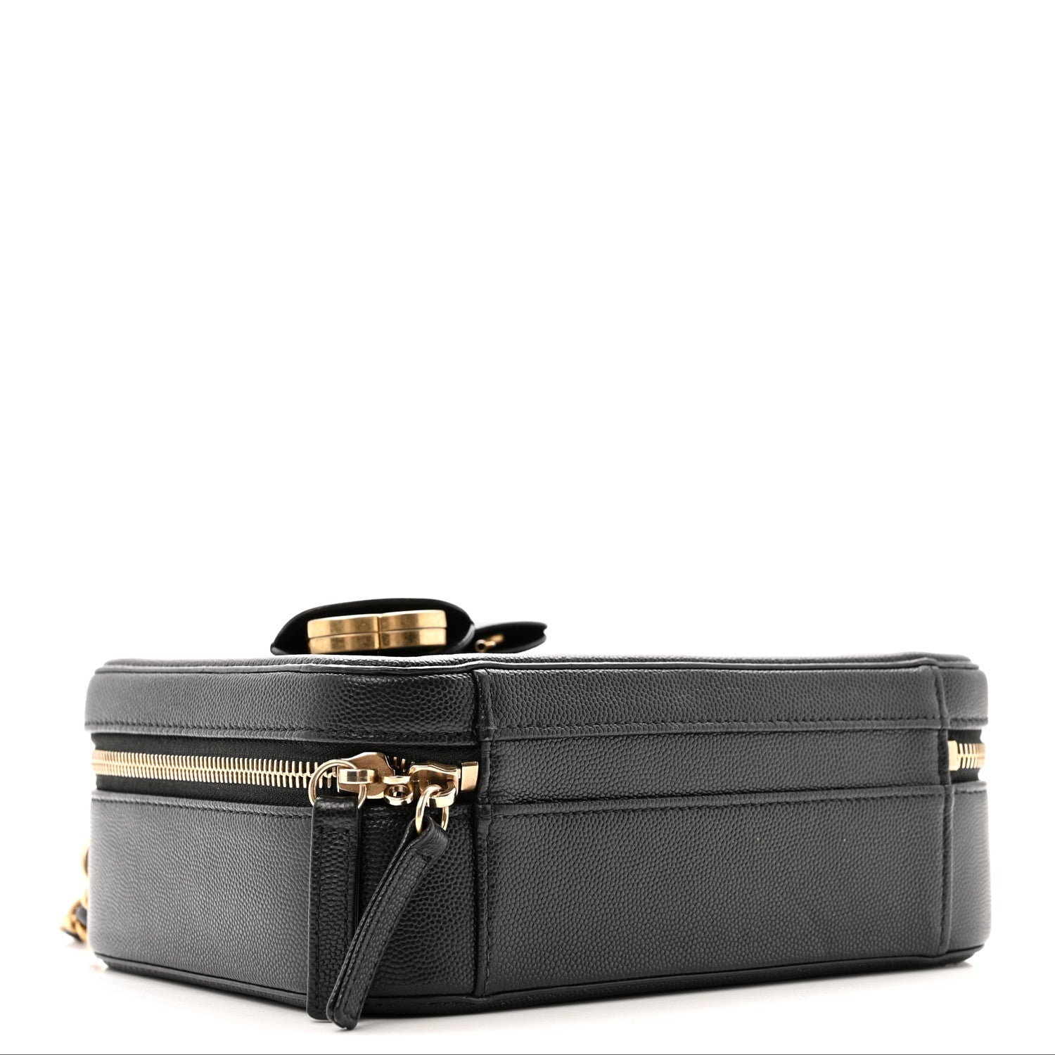 Chanel Caviar Quilted Medium CC Filigree Vanity Case Black