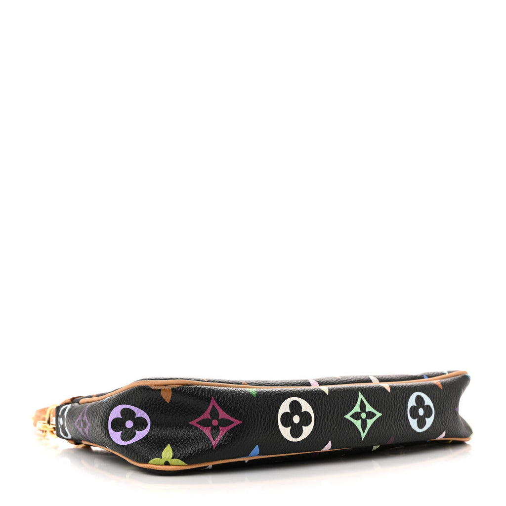 Louis Vuitton Monogram Multicolor Pochette Accessories Black